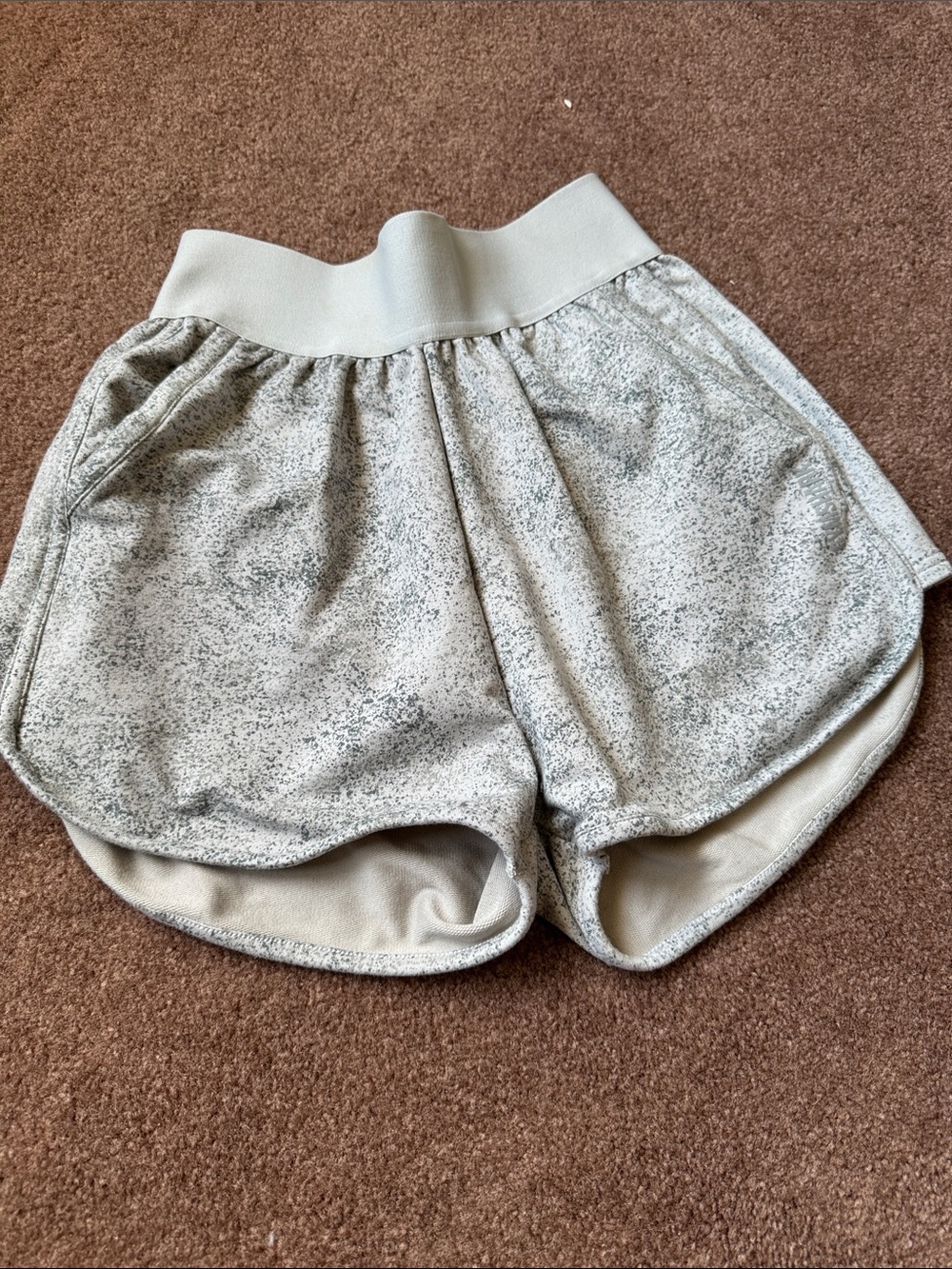 Gymshark Light Gray Speckled Women’s Athletic Shorts